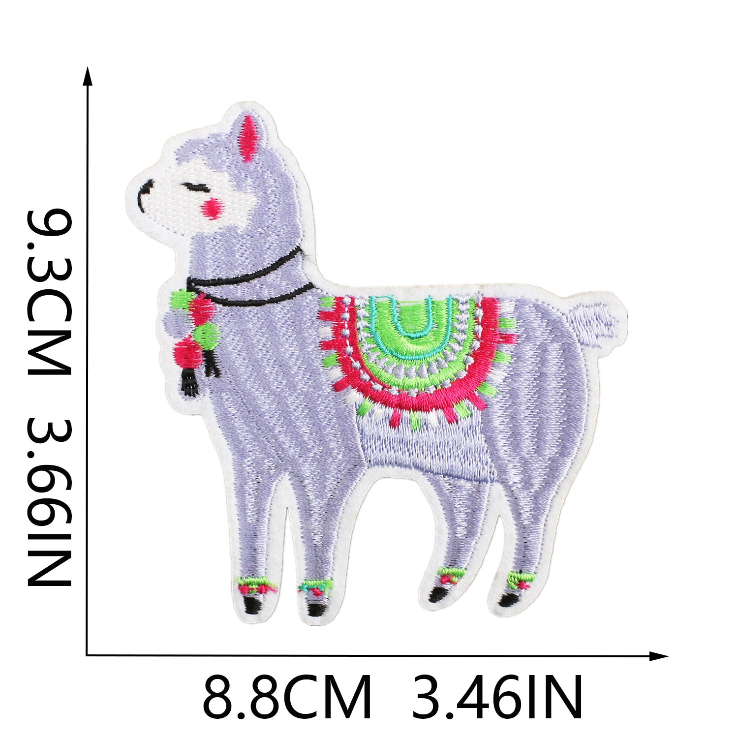 Wholesale Cartoon alpaca embroidery cloth patch clothes desert camel patch